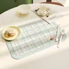 Mantel infantil de cuero de dibujos animados, a prueba de aceite e impermeable, mantel de comedor de alta gama, posavasos aislante del calor, base para bol anti-quemaduras, mantel de mesa