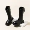 Zapatos de Niña Botas Largas para Niños Botas hasta la Rodilla para Bebé 2025 Primavera y Otoño Nuevo Estilo Niña Botas Altas de Princesa Caballero