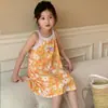 Nuevo Vestido Vesper con Tirantes para Niña Lindo Estilo Western Vestido de Verano Infantil Vestido de Princesa para Niña Pequeña