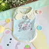 Chaleco Transpirable de Verano para Mascotas, Falda Linda de Lunares para Perros, Estilo Delgado con Estampado de Dibujos Animados Ropa para Mascotas Bichón Teddy