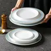Vajilla Xiangyuan Meimamine, plato comercial de porcelana de imitación, plato cóncavo creativo para restaurante de hotel, plato frío, plato para sopa