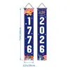 2026 Transfronterizo Amazon EE. UU. Bandera del 250 aniversario Estrellas y Franjas Decoración de Porche Acróstico del Día de la Independencia Cortina de Puerta