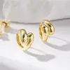 Pendientes Dorado Glow Venta Caliente Transfronteriza Amazon Nuevo Todo Cobre Hipoalergénicos Accesorios Diarios Pendientes Distintivos Japoneses y Coreanos