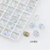 Dongzhou Cristal Nieve Proteína Arte de Uñas Diamante Brillante Blanco Proteína Huevo de Paloma Fondo Puntiagudo Diamante Dongzhou Diamante Wholesale Accesorios para Arte de Uñas