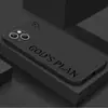 Capa de Celular de Silicone Minimalista Criativa Transfronteiriça com Design de Letra para Apple 17 Pro, iPhone 15/16 Capa Preta