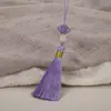 Marcador de página con borla de nudo chino antiguo de 7 cm, decoración para ropa, borla, accesorios DIY, venta al por mayor