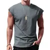 2026 Comercio Exterior Verano Hombres Fitness Estilo Americano Color Sólido Deportes Multicolor Moda Exterior Simples Versátiles Tops en Stock