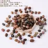 Material de cascabel de cáscara de fruta natural DIY hecho a mano semiacabado muñeca cápsula curativa adorno de campanilla de viento colgante