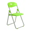 Sillas plegables de plástico al por mayor, sillas de comedor para el hogar, sillas plegables de moda, sillas de oficina con respaldo, sillas para estudio en computadora de dormitorio para estudiantes