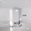 Pilar Quadrado Transparente de Acrílico Base de Cristal Modelo de Brinquedo Suporte de Exibição Cosméticos Joias Ornamentos Antiguidades Base de Porcelana