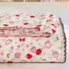 Modelo Nuevo 2026 Sábana de Hilo Puff con Borde Floral, Amigable con la Piel y Suave, Juego de Ropa de Cama para el Hogar de Tres Piezas: Sábana, Sábana ajustable y Funda de edredón