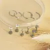 Brincos de tarracha cruzados europeus e americanos brincos finos joias para piercing corporal conjunto de 10 peças novo amor mini tarracha de cartilagem da orelha feminino