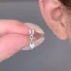 Kawaii Lindo Tornillo de Hueso de Oreja de Conejo Dibujos Animados Tornillo de Hueso de Oreja Espiral Pendiente de Oreja Ins Animal Pendientes de Conejo
