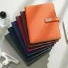 Cuaderno A5 con Hebilla de Metal Bloc de Notas de Negocios Set de Caja de Regalo Diario de PU Cuaderno de Actas de Reunión Logo Personalizado