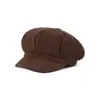Gorra de Pana de Vendedor de Periódicos Fábrica En Stock para Mujer Exterior Otoño Invierno Gorra de Béisbol Estilo Británico Venta al por Mayor Exportación Comercio Transfronterizo