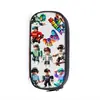 Estojo de Lápis Estilo Cartoon Pixelado Transfronteiriço para Alunos do Ensino Fundamental, Bolsa de Lápis de Camada Única com Grande Capacidade para Armazenamento de Material Escolar
