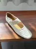26 Zapatos Mary Jane de Piel de Oveja Texturizada de Primavera para Mujer, Zapatos de Ballet Casuales Retro de Nicho de Cuero Genuino para Mujer