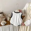 Mameluco de Dibujos Animados Lindo para Bebés Niñas, Nuevo Mameluco de Bloques de Color para Verano, Mono para Bebé con Abertura en la Entrepierna