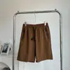 250612001Pantalones Cortos a Cuadros de Seda Helada de Verano para Hombre de Secado Rápido para Jóvenes, Pantalones Cortos Casuales de Secado Rápido para el Día a Día