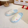 Chinelos de algodão infantis, coleção outono/inverno, novo estilo 2026, para meninas, adequados para uso interno, quentinhos e aconchegantes, com solas macias