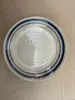 Cuenco de Barro Antiguo, Cuenco Retro con Borde Azul de Doble Línea, Vajilla de Cerámica, Cuenco Pequeño de Gres, Cuenco para Arroz, Cuenco Comercial para Vino, Cuenco para Fondue, Cuenco para Verduras