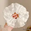 Pañuelo Cuadrado a Cuadros Estilo Coreano para el Cabello, Goma Elástica Estilo Perezoso, Cuerda para Moño de Gama Alta, Goma para el Cabello Dulce