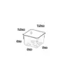 Bandeja acrílica transparente cuadrada para cubo de agua, cubeta recolectora de agua, tanque de agua, caja de almacenamiento, recipiente de cultivo, botella de agua con tapa, tapa sellada