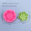 Molde de Silicone Formato Flor de Lótus Flor Fondant Chocolate Biscoito Bolo Gelatina Pudim Molde de Bolo