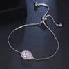 Ai Er Mosha Moda Transfronteriza Estilo Coreano Nuevo Microincrustación Zirconia Gota de Agua Pulsera Ajustable con Cordón Pulsera de Comercio Exterior