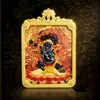 Nuevo thangka tridimensional estilo Xizang pintado a mano y dorado con los doce signos del zodíaco, deidades guardianas de los ocho lados, y colgante de cuello de los Cinco Señores Dragón
