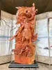 Fábrica de Esculturas em Madeira Esculturas em Raiz Ornamentos Estátua de Guanyin Maitreya Grande Guan Gong Dragão e Fênix de Ébano Figuras de Tuia de Taihang Artesanato para Sala de Estar