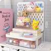 Sanrio Escritorio Nueve Cuadrículas Cajón Caja de Almacenamiento Almacenamiento para Dormitorio Portalápices Estudiante Dormitorio Caja de Almacenamiento con Cajón