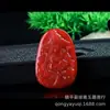 Nuevo Material Mongolia Exterior Color Jaspe Colgante Doble Cara Dios de la Riqueza Jade Colgante Colgante Dios de la Riqueza de Cinco Vías Venta al por Mayor