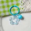 Chaveiro Sino Acrílico Estrela de Cinco Pontas Colorido Conjunto Dopamina Pingente Estilo Fresco Decoração de Bolsa para Casal