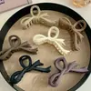 Presilha Grande de Tubarão para cabelo de mulher, grampo de cabelo, acessório de cabelo, presilha com laço de fita Maillard, toque de alta qualidade