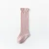 Calcetines para bebé para primavera y verano, calcetines largos de malla ultradelgada, transpirables, a prueba de mosquitos, no restrictivos, hasta la rodilla para recién nacidos
