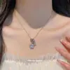 Collar de perlas de circón ultrabrillante estilo ins coreano, cadena para la clavícula moderna y elegante, gargantilla de diseño exquisito de nicho para mujer