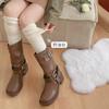 Calcetines altos hasta la rodilla para mujer con botas, Calcetines holgados finos de algodón blanco para primavera y verano, Botas largas Melade, Calcetines largos Jk