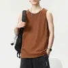 Camiseta sin mangas holgada para hombre, chaleco deportivo sin mangas para hombre, talla grande, estilo fino de verano, moderno