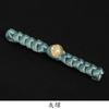 Botones de Disco Estilo Chino Lámina Dorada Satinada Trenza de Cuentas de Jade Botones Tejidos a Mano Accesorio Decorativo Retro Hanfu Cheongsam