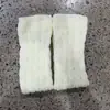 Calcetines Pequeños de Giro Múltiples Calentadores de Pierna de Invierno Cubrebotas Cálidos Sinceros Calcetines de Felpa Blanco Crudo Transfronterizos