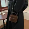 2026 Nuevo Bolso Cruzado de Textura de Moda Tendencia Bolso de Mano Mate Bolso Cubo Acolchado con Cadena Bolso Caja Versátil