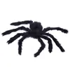 Aranha Gigante de Halloween Teia de Aranha Brilhante Dança Ativada por Som Festa Casa Assombrada Decoração Adereços Ativados por Som Decoração de Festa Pelúcia