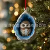 Decoraciones Navideñas de Mapache de Dibujos Animados Nuevas Transfronterizas Adornos para Árbol de Navidad Adornos Pequeños Acrílicos Impresos Planos 2D