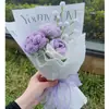 Buquê de Flores de Tricô de Rosa Transfronteiriço Flores de Lã Tricotadas à Mão Eventos de Aniversário Presentes Amazon Quente Atacado