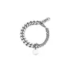 Nueva Pulsera de Pareja de Marca Redonda Pulsera de Grabado Personalizado Moderna para Hombre y Mujer Viento Frío Costuras de Doble Capa Pulsera Cubana
