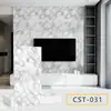 Adesivos de Parede Azulejo Imitação Placa Plástica de Alumínio Autoadesivo Impermeável e à Prova de Umidade Decoração Cozinha Banheiro Adesivos Mármore Imitação Papel de Parede Reforma