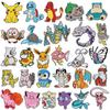 Patches Bordados de Personagens de Anime para Decoração de Roupas, Patches de Pokemon, Patches Bordados à Máquina, Patches Bordados Termocolantes