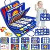 Placa de aprendizado de feltro personalizada para Amazon, placa de vestir, brinquedo educativo DIY para educação infantil, placa de atividades de feltro
