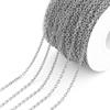 Corrente de aço inoxidável O-shaped flat chain ângulo de moagem de corrente cruzada ângulo de galvanoplastia de aço titânio colar de joias DIY